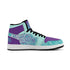 Metari 6T7 High Top Snekonz feat Stykonz Turquoise Mix Script | Hip Hop Streetwear Kicks - Stykonz Graffiti Streetwear